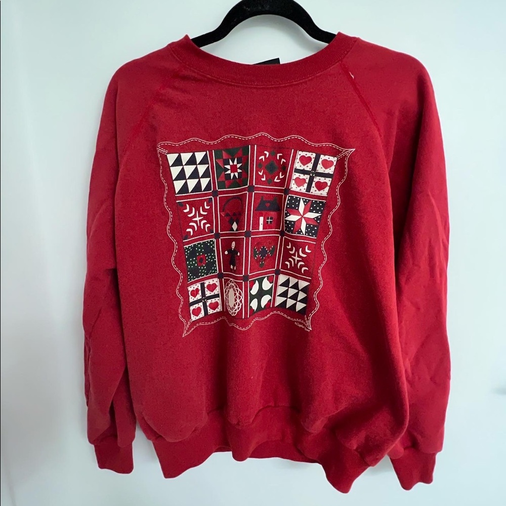 vintage Christmas cookie crewneck sweater